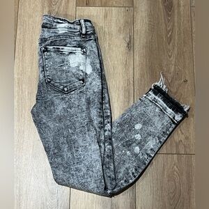 Vervet Distressed Black and Gray Women Jeans 28
